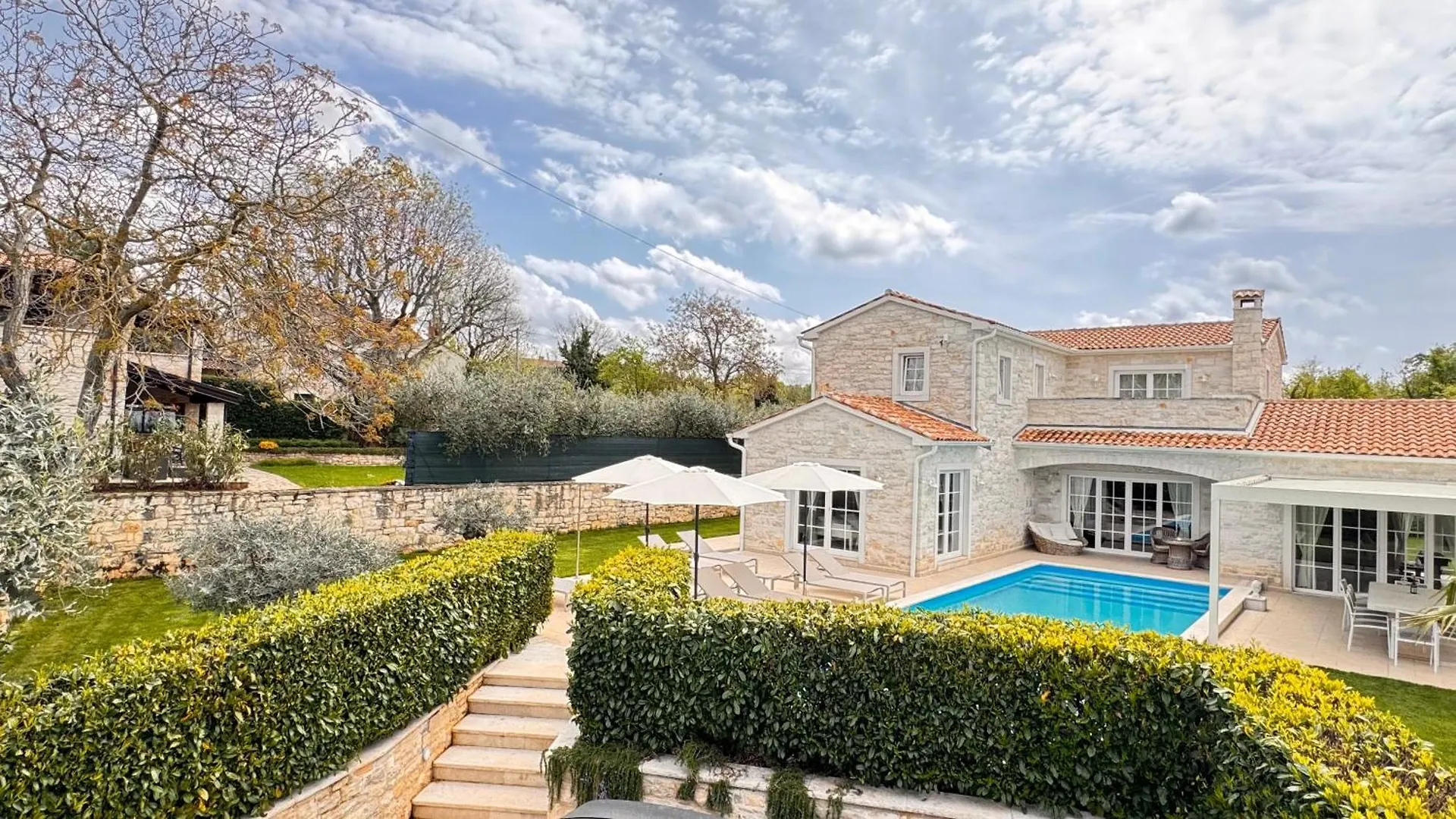 Villa Nina Porec-Baderna-Rakovci, Meerblick, Privater Pool, 1000M2 Grundstueck